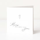 Greeting card with if mums were flowers i'd pick you text and floral artwork on a white background