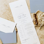 Modern and Elegant Concertina Wedding Invitation - Manor Park Collection, Elle Bee Design