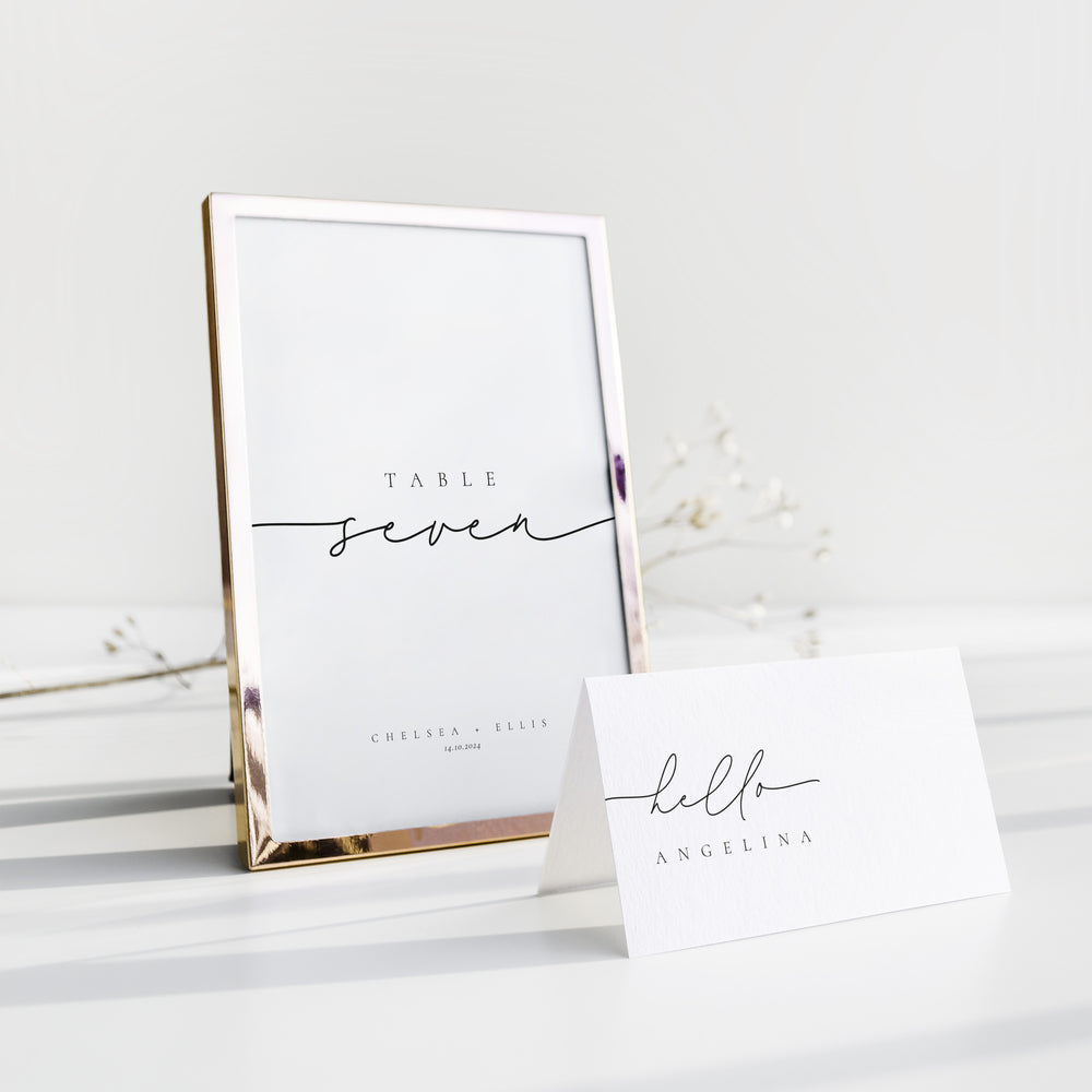 Elegant Wedding Table Numbers - Manor Park Collection, Elle Bee Design