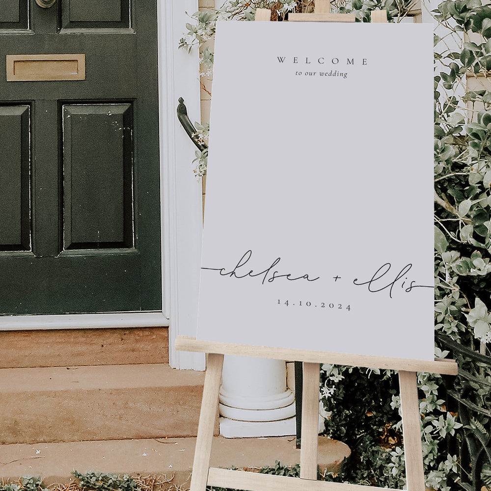 Modern Elegant Wedding Welcome Sign - Manor Park Collection, Elle Bee Design