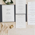 Bold Modern Pocketfold Wedding Invitation - Mayfair Collection, Elle Bee Design