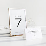 Bold and Modern Wedding Table Number - Mayfair Collection, Elle Bee Design