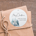 Personalised Christmas Sticker - Misty Deers