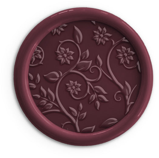 burgundy wax seal for autumn wedding