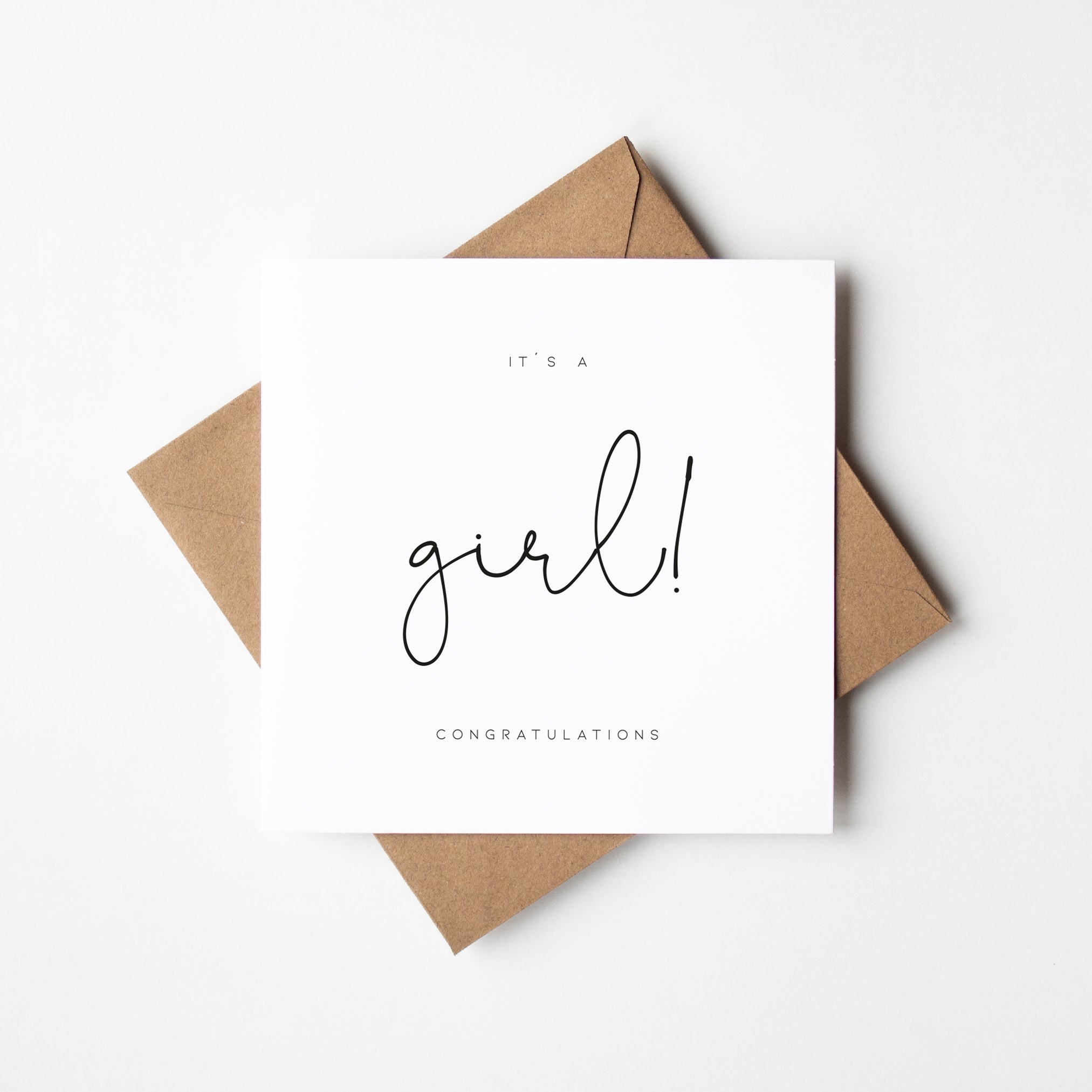 New Baby Girl Card