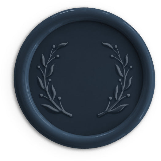 navy blue wax seal for wedding invitations and envelopes