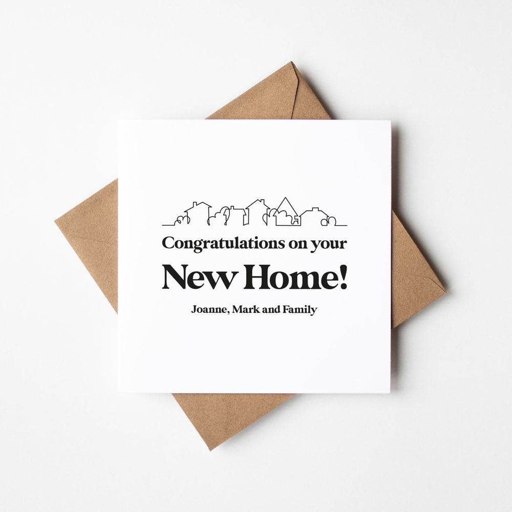 Personalised New Home Silhouette Card (NHC003)