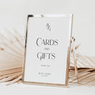 Personalised Cards and Gifts Sign for Wedding Reception