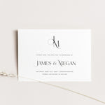 Monogram Save the Date Card - Newbury Collection, Elle Bee Design