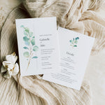 Eucalyptus Evening Wedding Invitation - Northwood Collection, Elle Bee Design