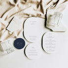 Elegant Circular Wedding Invitation Suite - Oxford Collection, Elle Bee Design