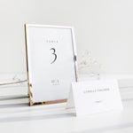 Modern Monogram Wedding Table Number Card - Oxford Collection, Elle Bee Desing