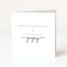 Valentine's Day card for an amazing fiancé on a white background