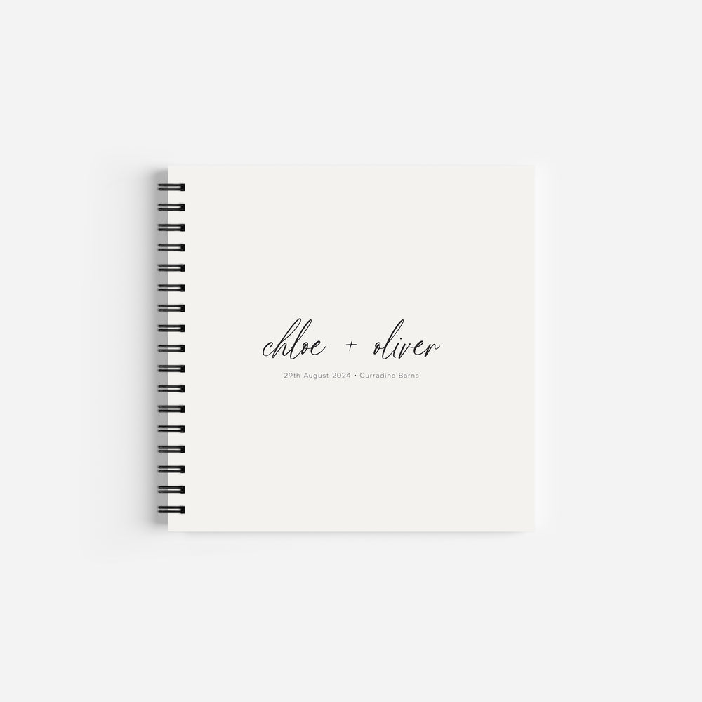 Modern Script Wedding Guest Book - Poplar Collection, Elle Bee Design