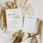 Modern Evening Wedding Invitation - Portobello Collection, Elle Bee Design