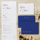 Modern Script Concertina Wedding Invitation - Portobello Collection, Elle Bee Design