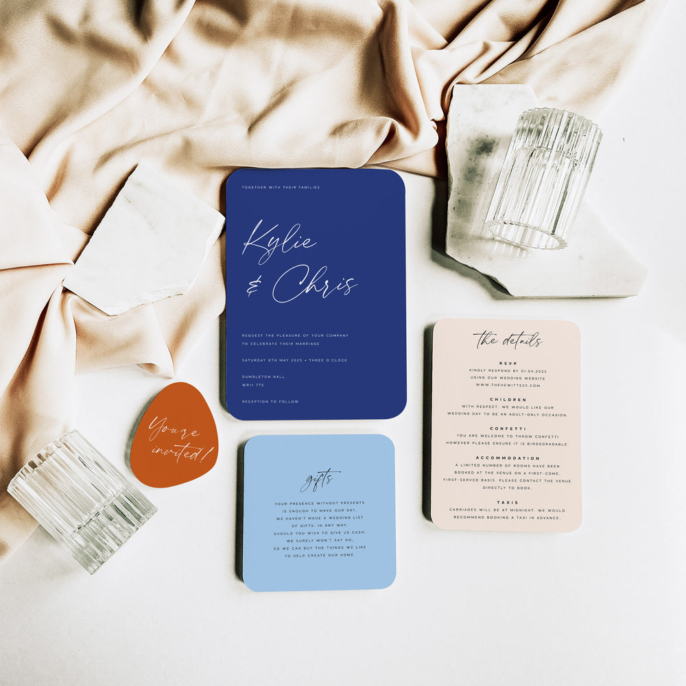 Portobello - Shaped Invitation Suite