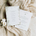 Elegant Botanical Evening Wedding Invitation - Richmond Collection, Elle Bee Design