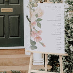 Rose Floral Wedding Order of the Day Sign - Royal Oak Collection, Elle Bee Design
