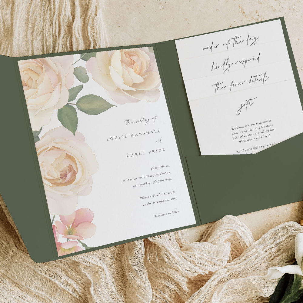 Royal Oak - Pocketfold Wedding Invitation