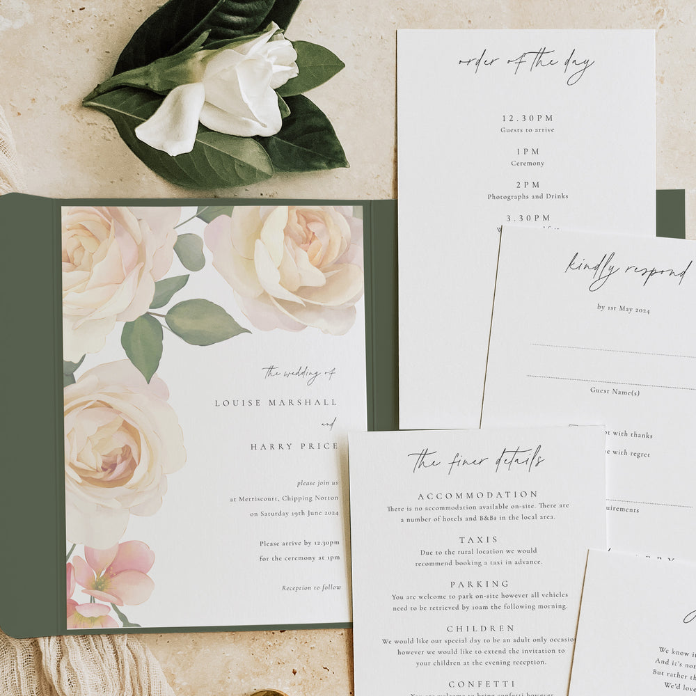 Royal Oak - Pocketfold Wedding Invitation