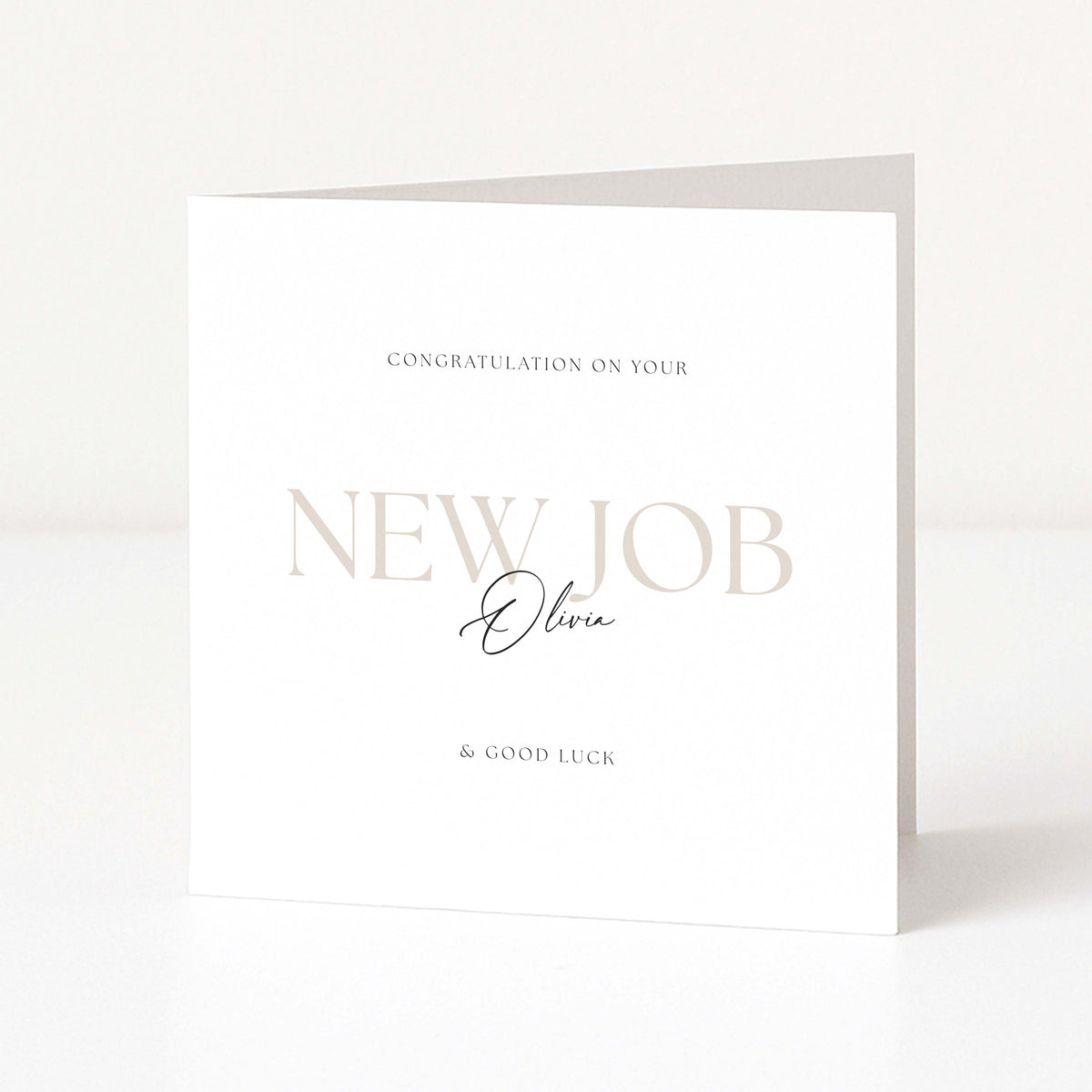 Personalised New Job Card - Stylish and Classy Design | Elle Bee Design ...