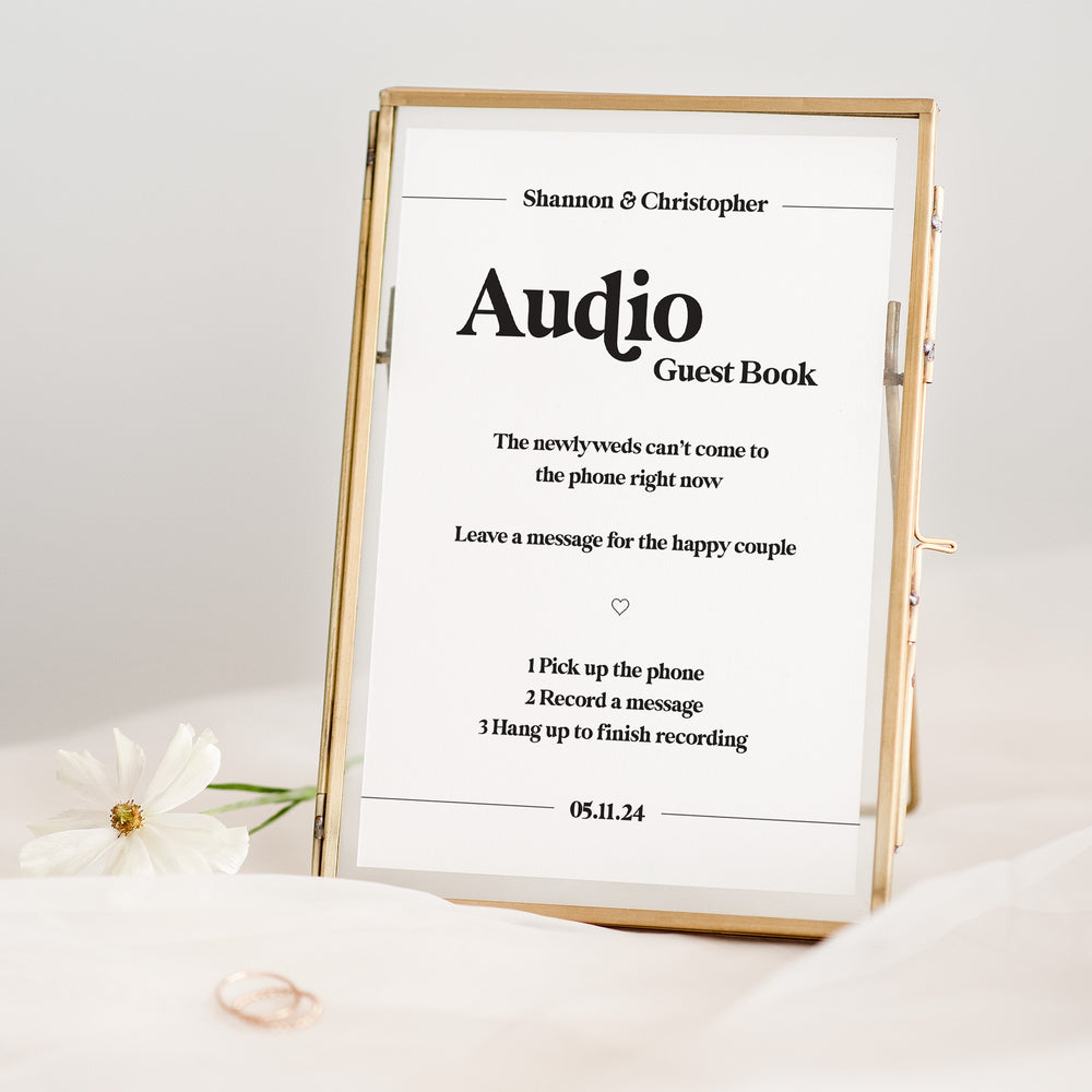 Audio Guest Book Sign - Personalised