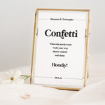 Confetti Sign - Personalised