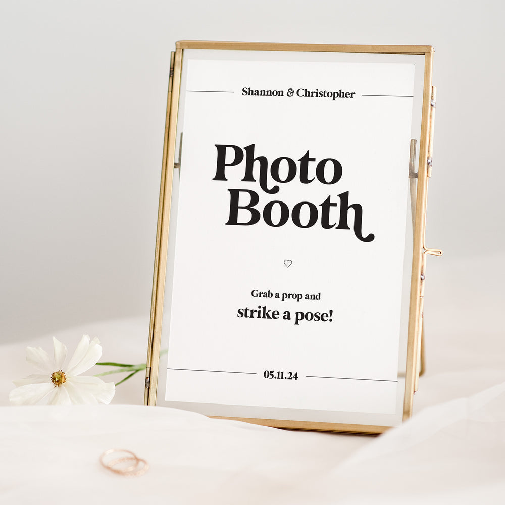 Photo Booth Sign - Personalised