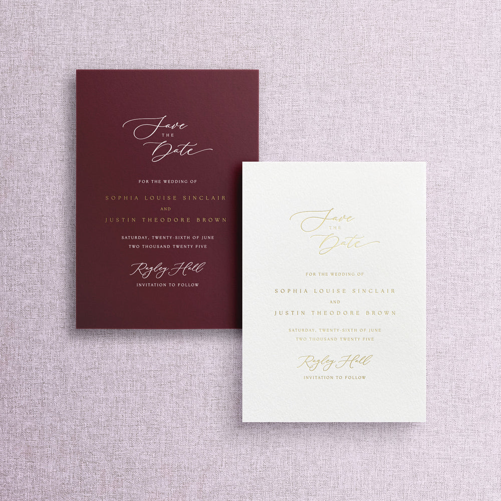 Sophia - Foil Pressed Save the Date