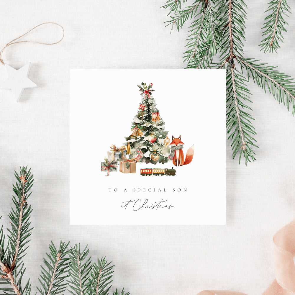 To a Special Son - Christmas Card - Elle Bee Design