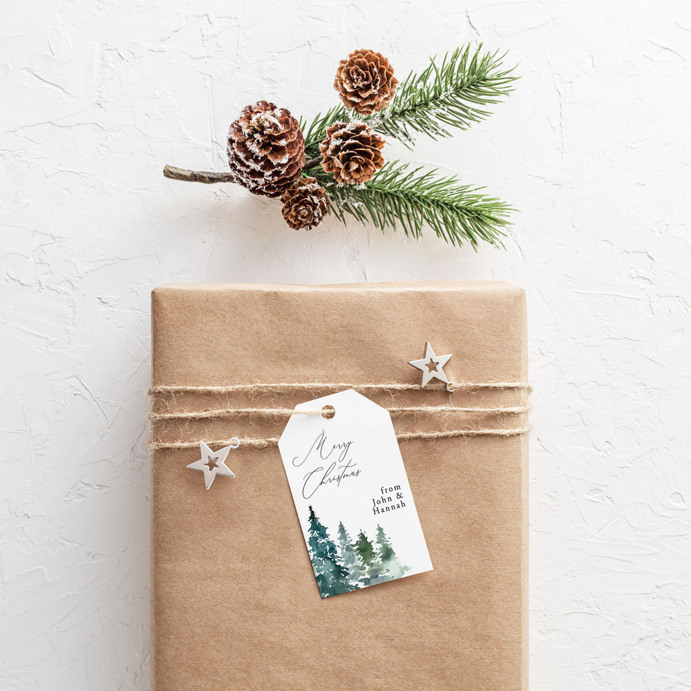 Personalised Christmas Gift Tag Pack - Forest (CGT005)