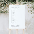 Modern Wedding Order of the Day Sign - Victoria Collection, Elle Bee Design