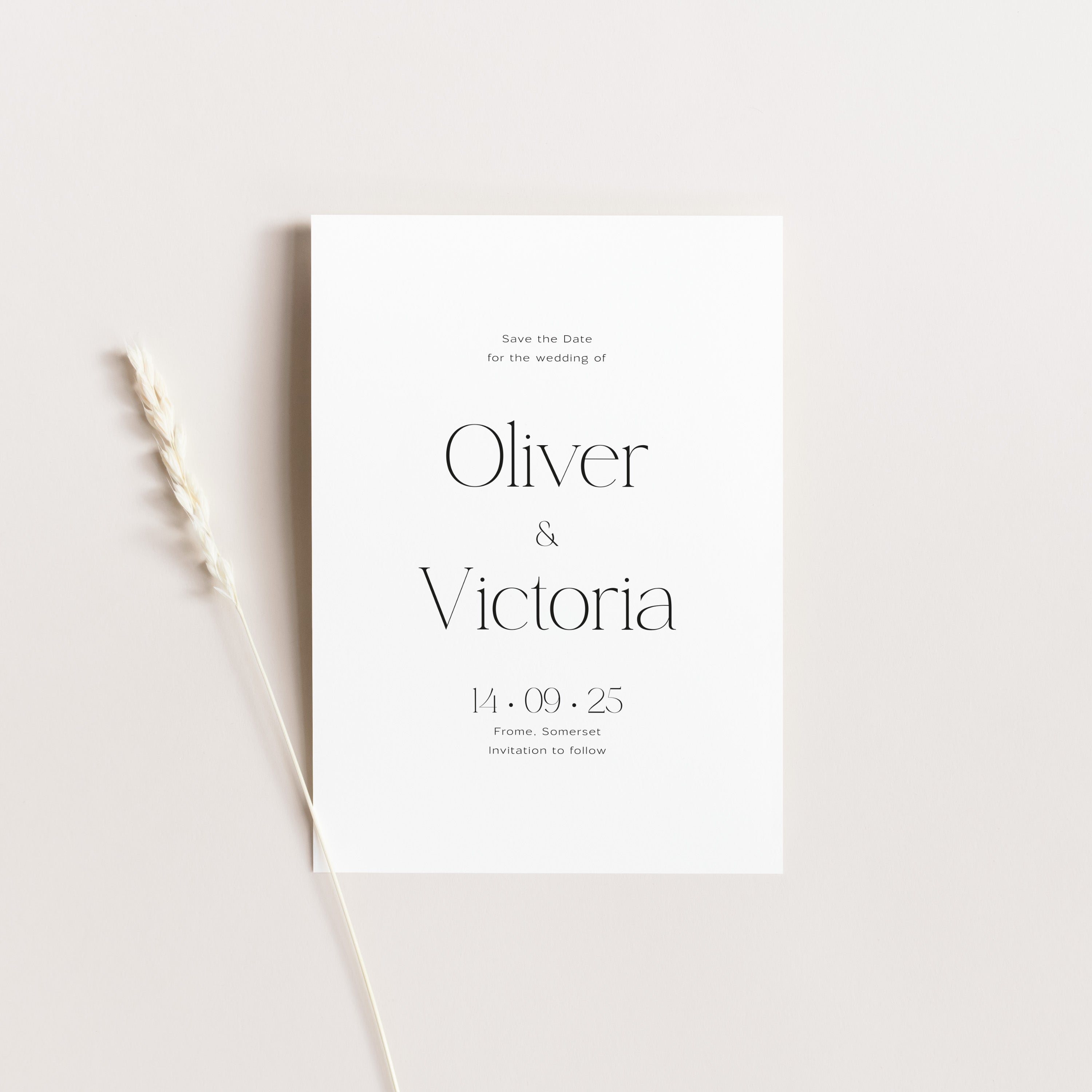 Elegant Save the Date Card - Victoria Collection, Elle Bee Design