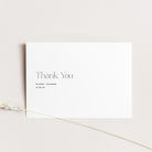 Minimalist Elegant Wedding Thank You Card - Victoria Collection, Elle Bee Design