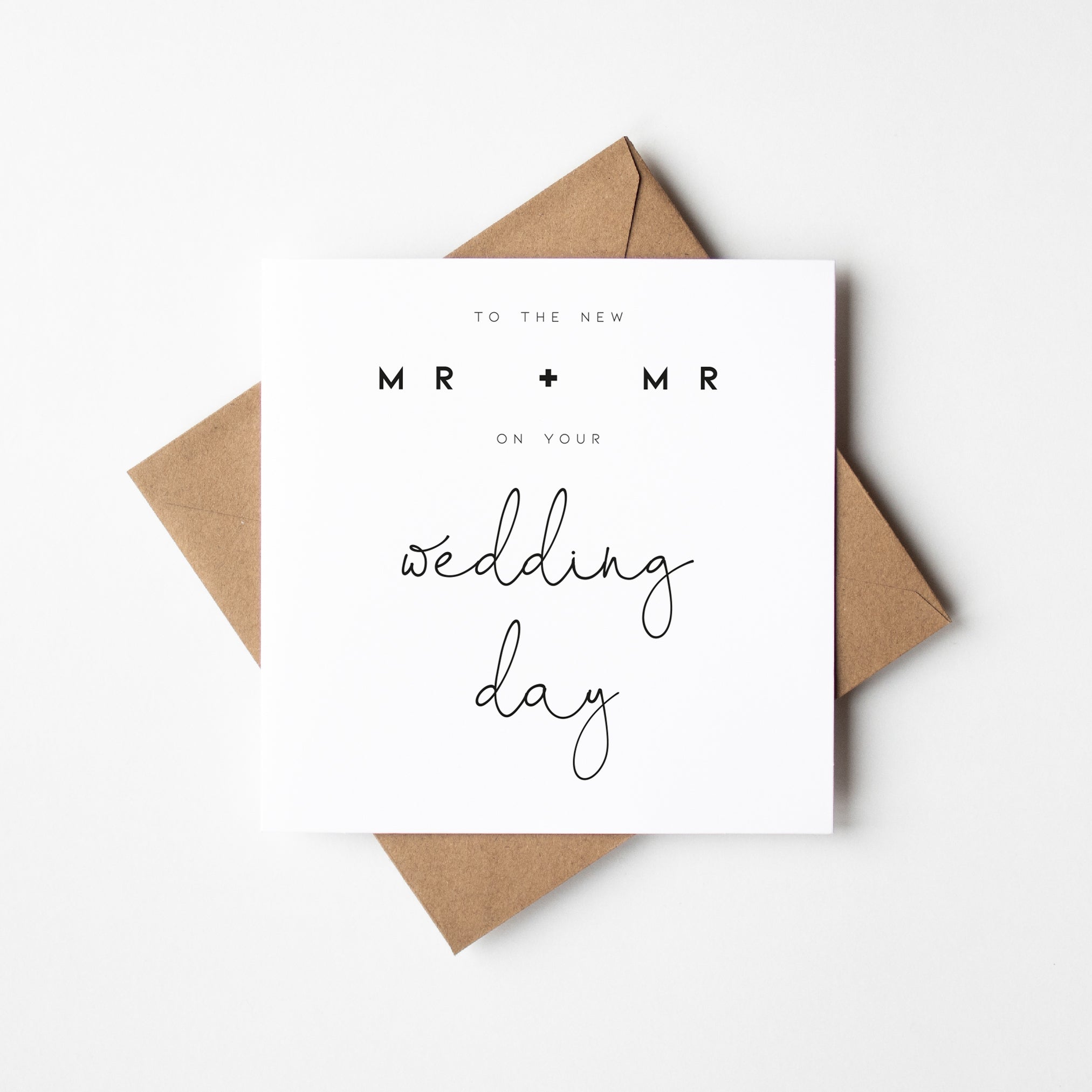 Mr & Mr Congratulations Wedding Day Card