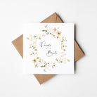 Wildflower Parents of the Bride Wedding Card - Elle Bee Design