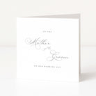 Wedding card for mother of the groom from couple with elegant design