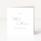 Elegant card for maid of honour on wedding day