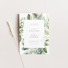 Greenery Save the Date Card - Warwick Collection, Elle Bee Design