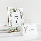 Greenery Wedding Table Number - Warwick Collection, Elle Bee Design