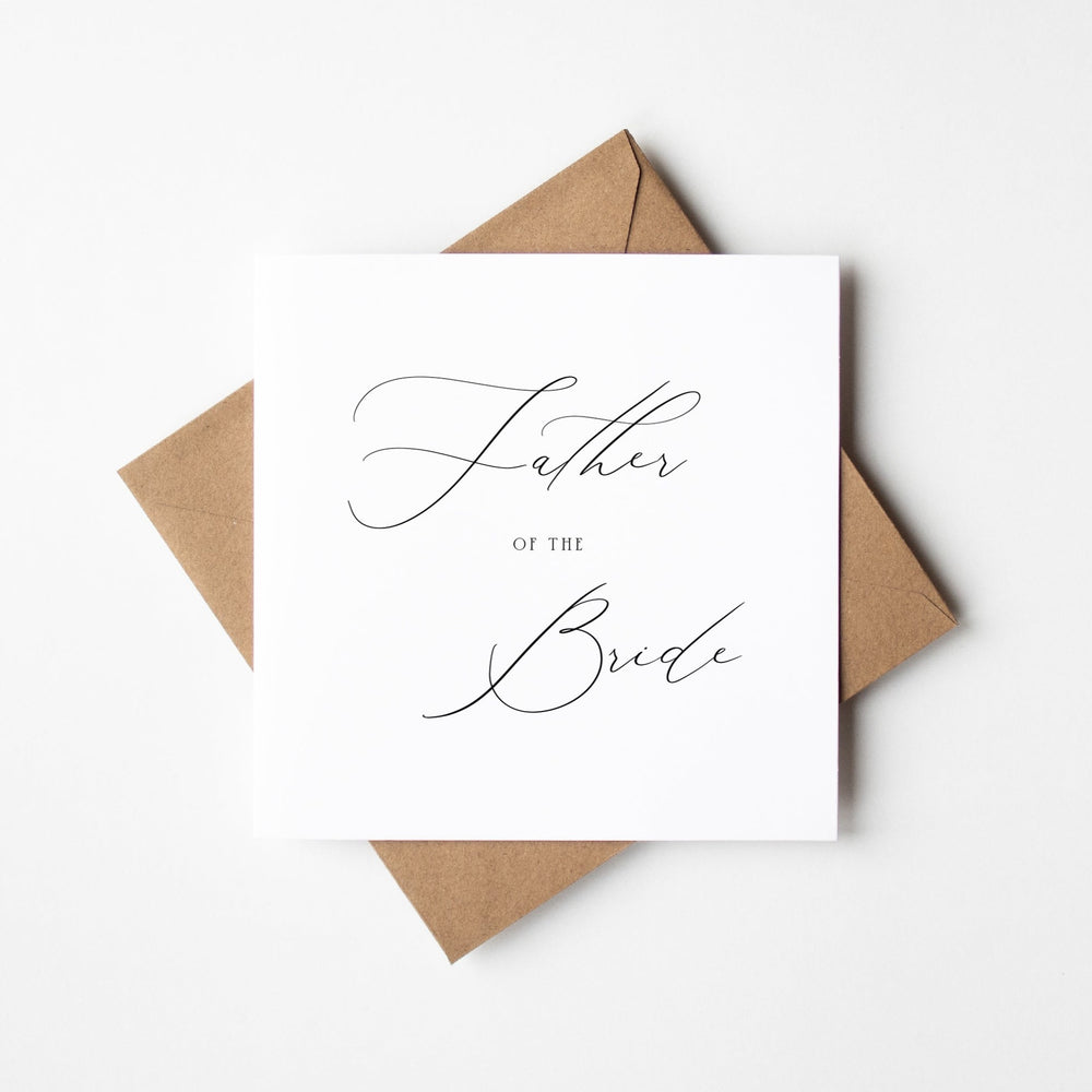 Father of the Bride Wedding Day Card