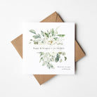 Greenery Personalised Wedding Card