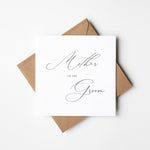 Mother of the Groom Wedding Day Card