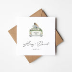 Personalised Just Married Wedding Card (WAE007)