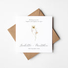 Wildflower Personalised Wedding Day Card