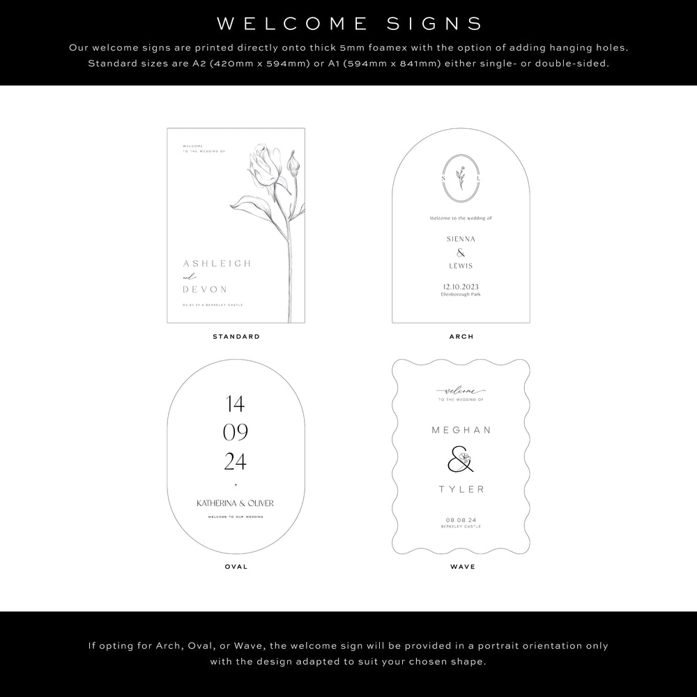 Henley - Wedding Welcome Sign