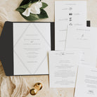 Elegant Pocketfold Wedding Invitation Suite - Willesden Collection, Elle Bee Design