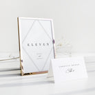 Elegant Wedding Table Number Card - Willesden Collection, Elle Bee Design