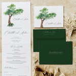 Woodgreen - Concertina Wedding Invitation